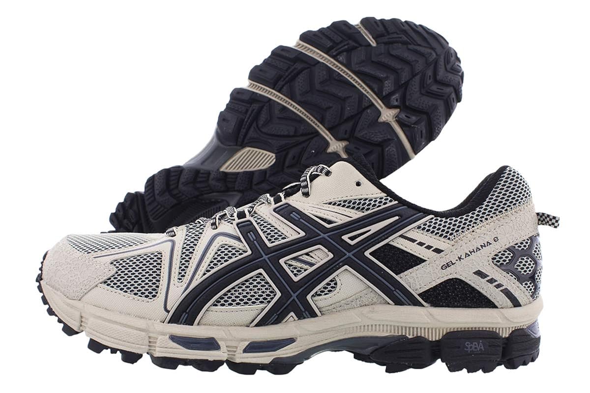 Buy ASICS Mens GelKahana 8 Running Shoe, Grey/Black/Carbon, 8 D(M) US