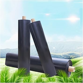 Image ZXCVASDF HDPE Pond Liner,Pond Lining,Softer More Flexible Waterfall Fish Pond Liners,Black Pond Liner,Large Water Garden Pond Tarp,Liner Fabric for Pond Fountain Seals,12 * 15m(39.37 * 49.21ft)
