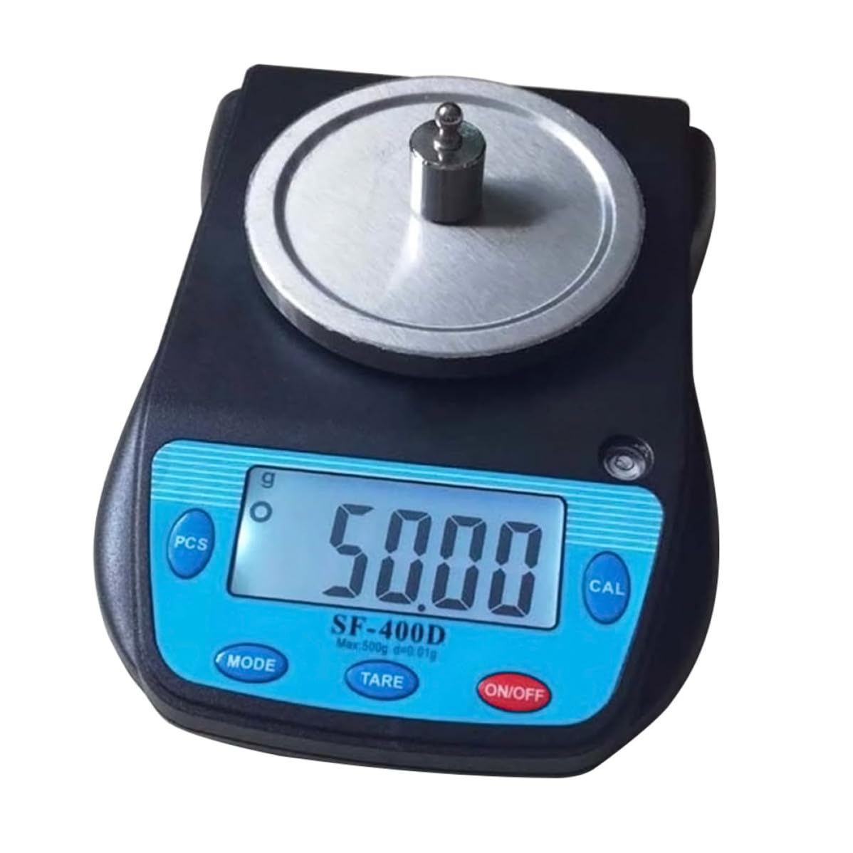 Ciieeo Bilancia Portatile per Cucina 500g X 0,01g Alta Precisione Piattaforma Rimovibile in Plastica Nero per Uso Domestico e