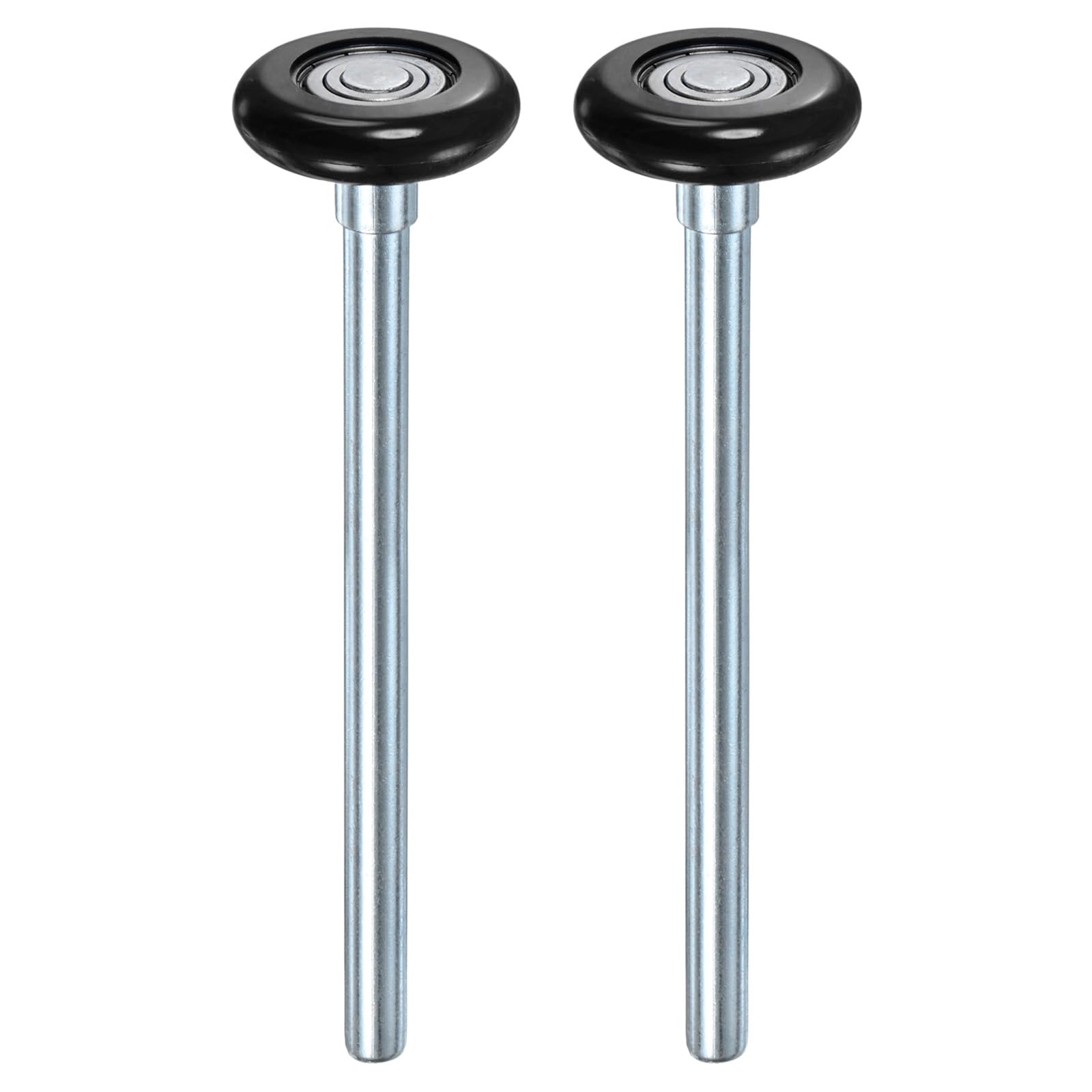 M METERXITY 2-Pack Nylon Garage Door Rollers, 1.8"/ 46mm Quiet Garage Door Wheels 190 Mm/ 7.48" Stem