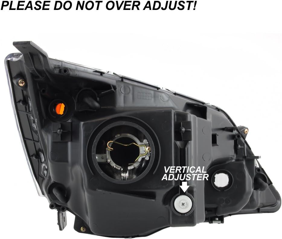 AKKON - For 2007-11 Honda CR-V Driver + Passdenger Sides Headlight Assembly Chrome Houing Clear Lens Full Set