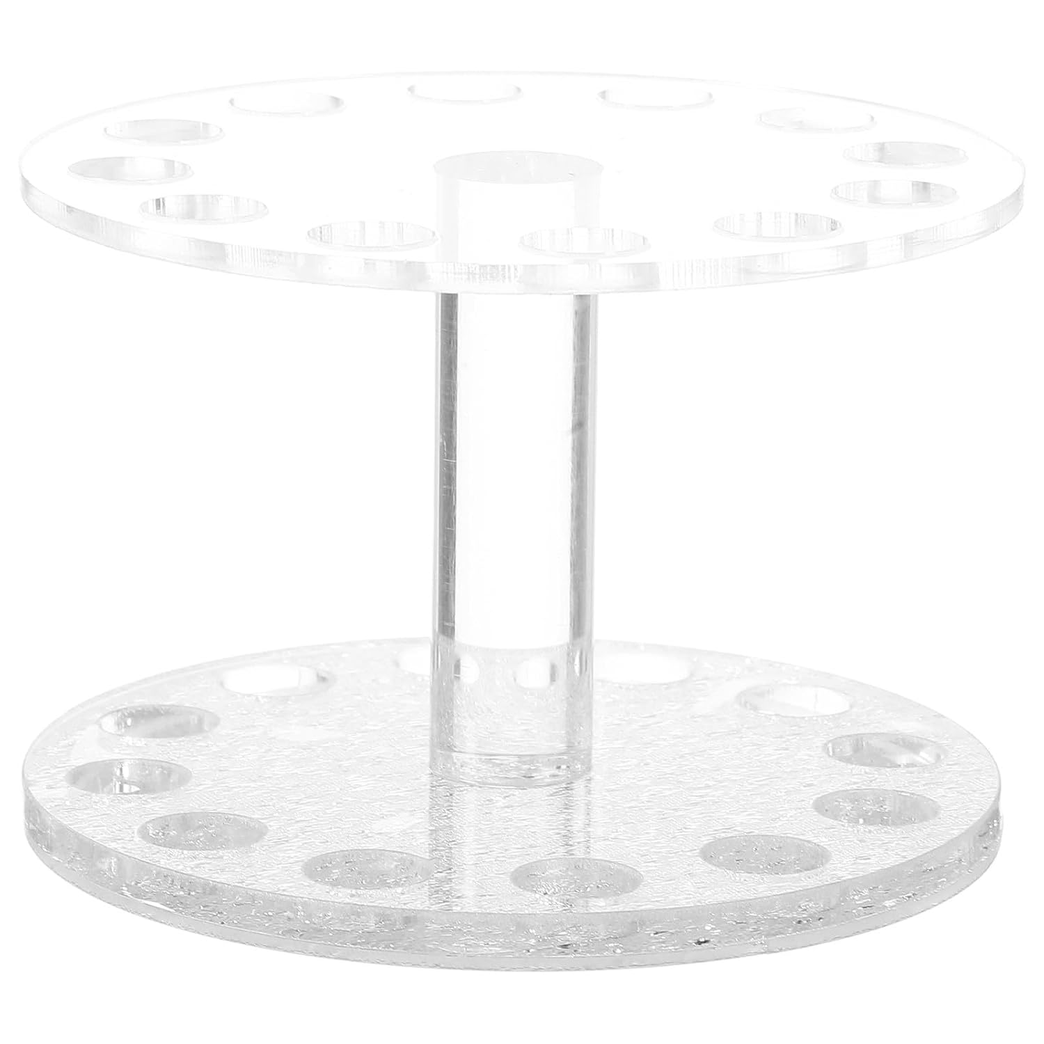 minkissy Heart-Shaped Nail Art Pen Holder Acrylic Stand Portable Organizer for Uv Gel Brush and Nail Art Tools Compact 3.42X3.34X2.67 Inch for Home and Salon Use