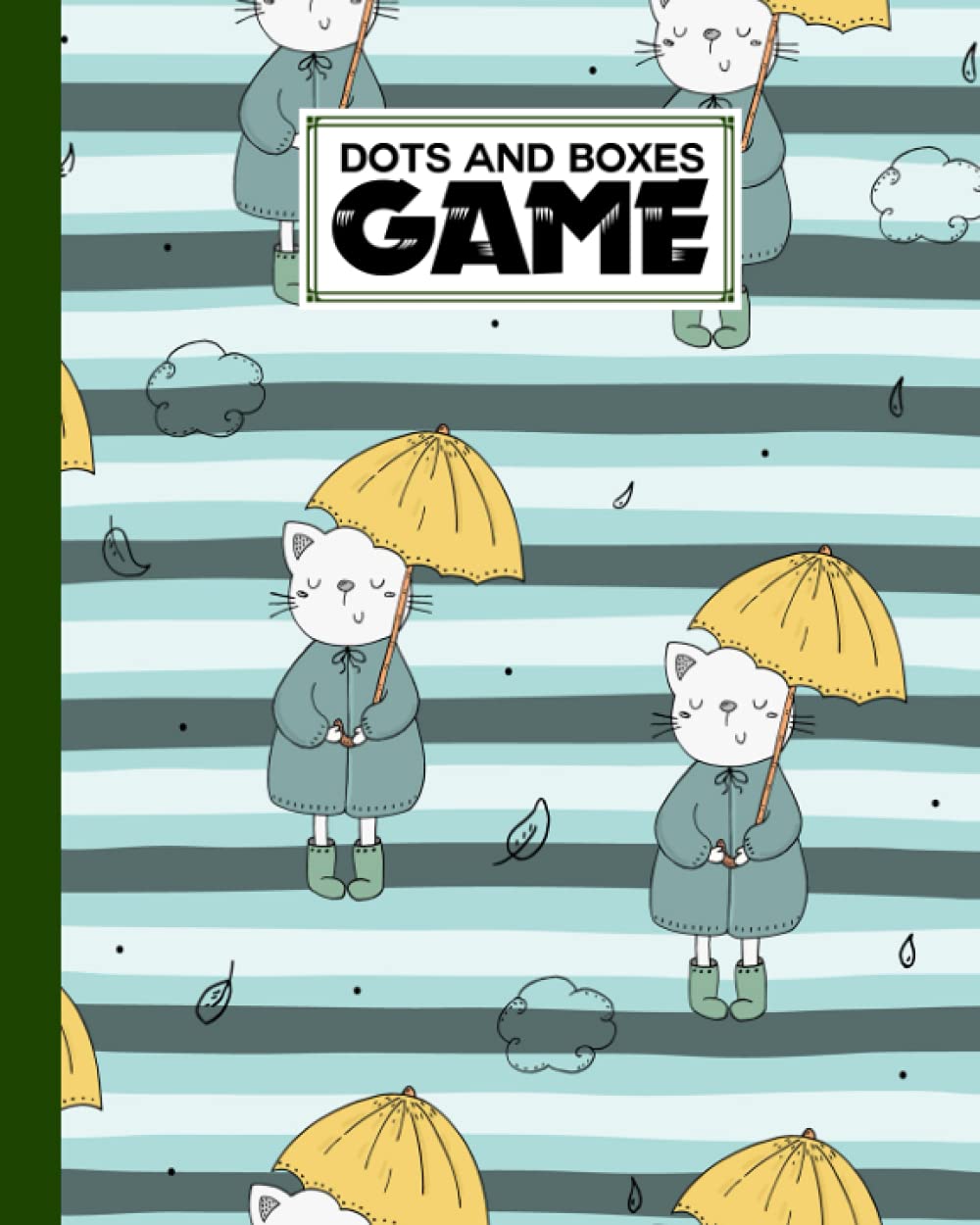 Independently published Dots And Boxes Game: Premium Cat Cover Dots And Boxes Game, A Classic Strategy Game - Large and Small Playing Squares, 120 Pages, size 8" x 10" by Werner Schmitt