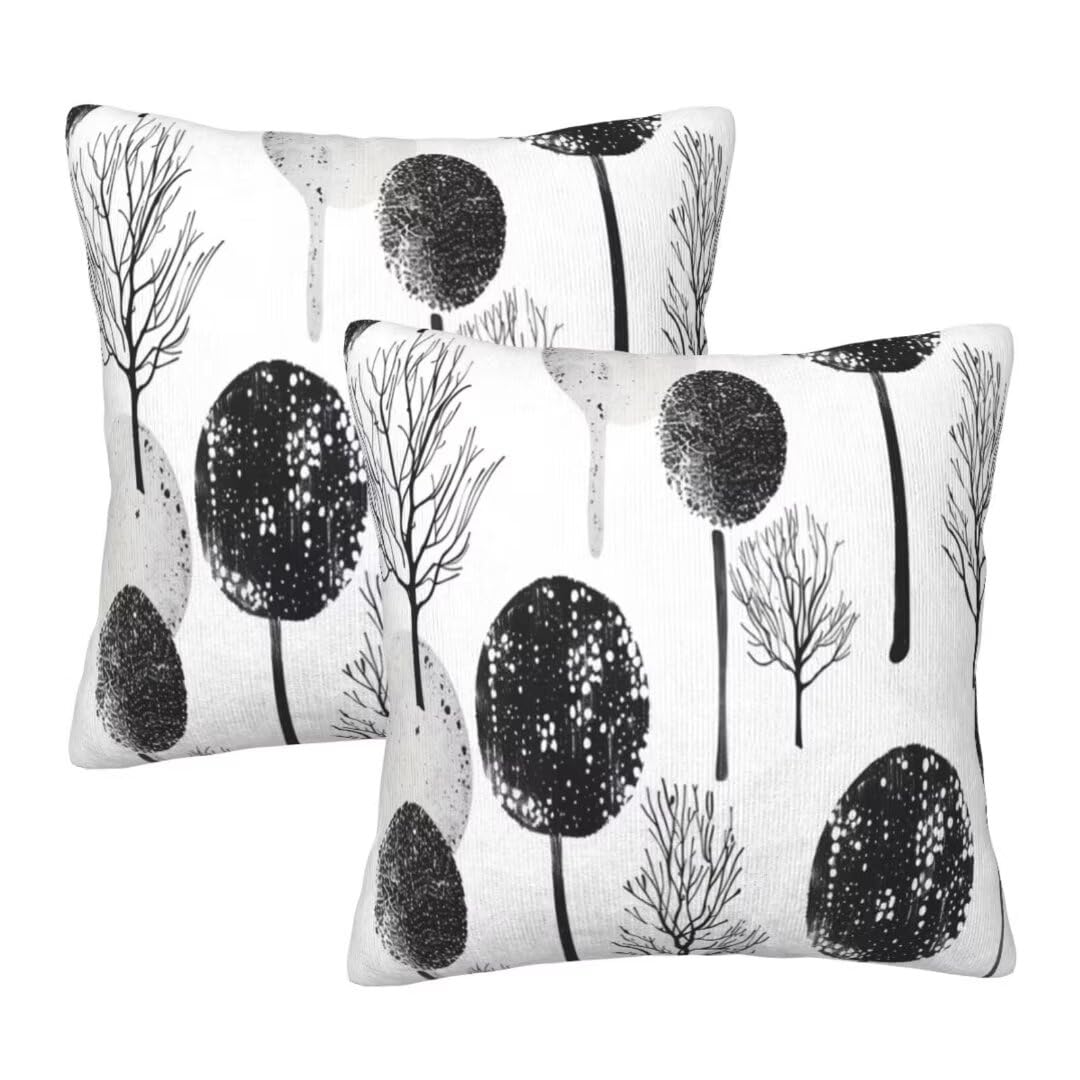 Coussin canapé décoration housse 50x50 cm dessin animé lot de 2 confortable