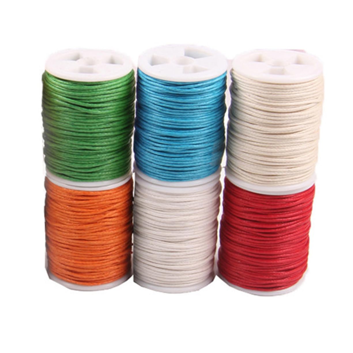 STOBOK 2 Sets 1 Mm X 10 M Gewachste Baumwollstrickschnur Robustes Geflochtenes Seil Zum Dekorieren Basteln Präsentieren Binden 10 Stück * 2