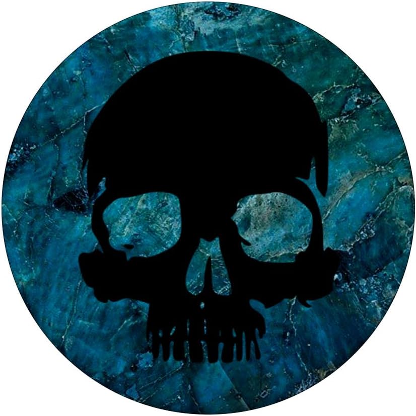 Black Skull - Blue PopSockets Adhesive PopGrip - Image 3