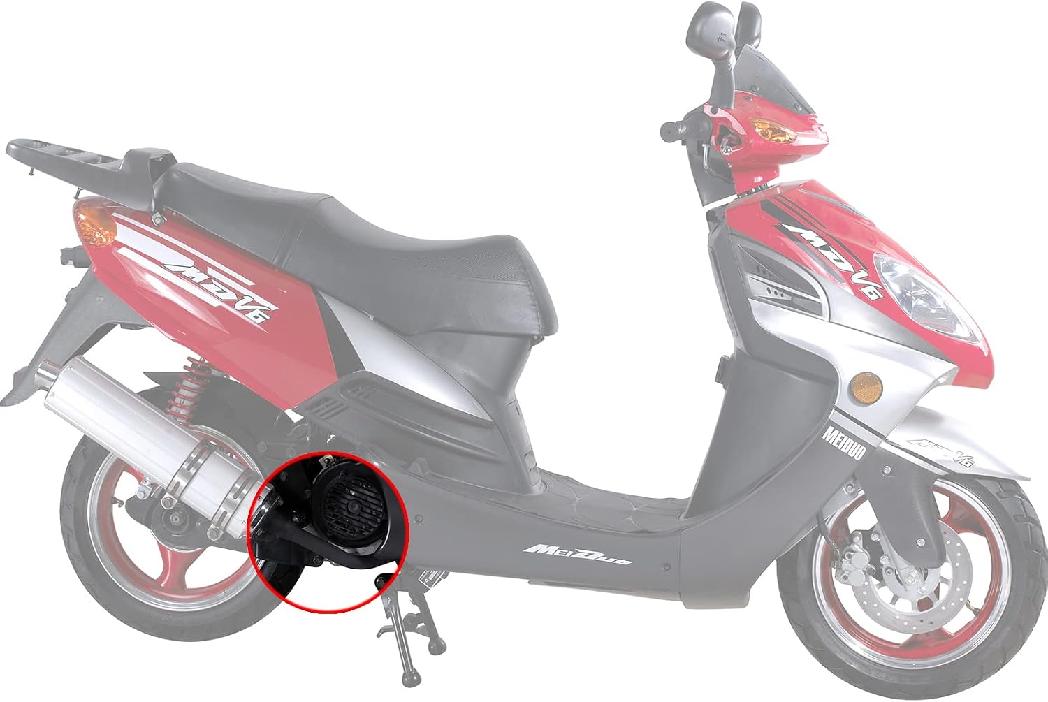 Minho Motorcycle Exhaust Muffler Bracket Fit for Chinese GY6 Scooter Mopeds Taotao Jonway 125CC 150CC