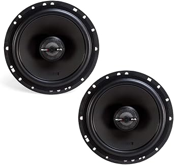 MB Quart ZK1-116 Z-Line Car Speakers Black, Pair 6.5 Inch Coaxial Speaker System, 120 Watt, 2-Way Car Audio, Ceramic Coated Titanium Dome Tweeter, 4 OHMS