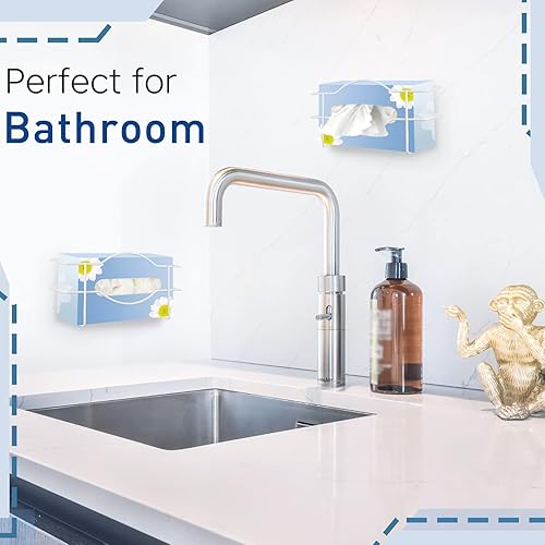 Miniatura 6 de 4 piezas de soporte para guantera, dispensador de guanteras de metal para montaje en pared, dispensador de guantes, soporte de caja de pañuelos