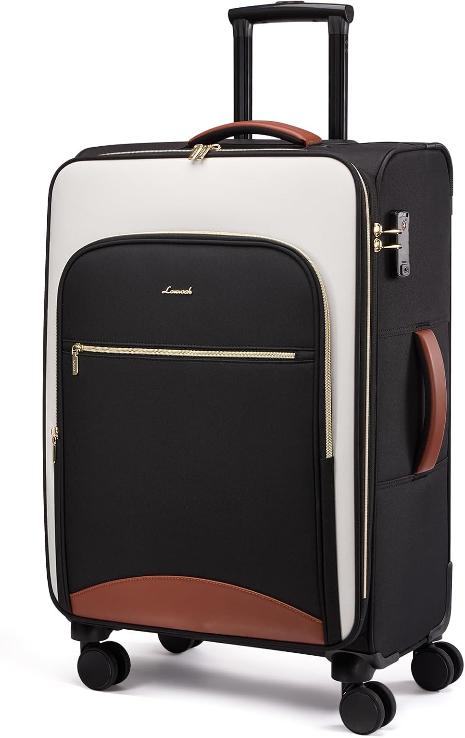 LOVEVOOK Carry On Luggage 28x19x12 Airline Approved, 24 Inch Softside Suitcases with Wheels, Lightweight Spinner Carry on Suitcase with TSA Lock, Water-Resistant Large Capacity Luggage for Travel
