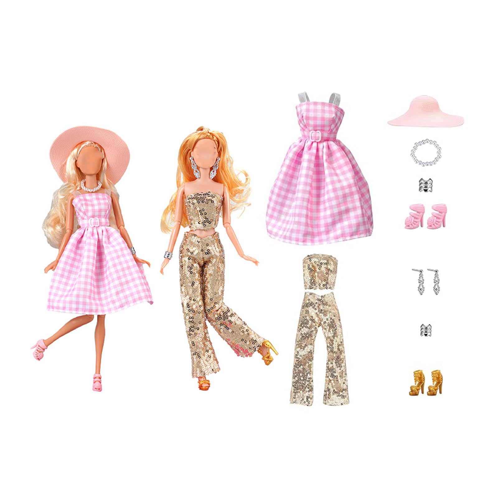 2Pcs Doll Accessories Set,Doll Dress Set for Girls,Doll Clothes for Creative Play and Gift Giving-image-36