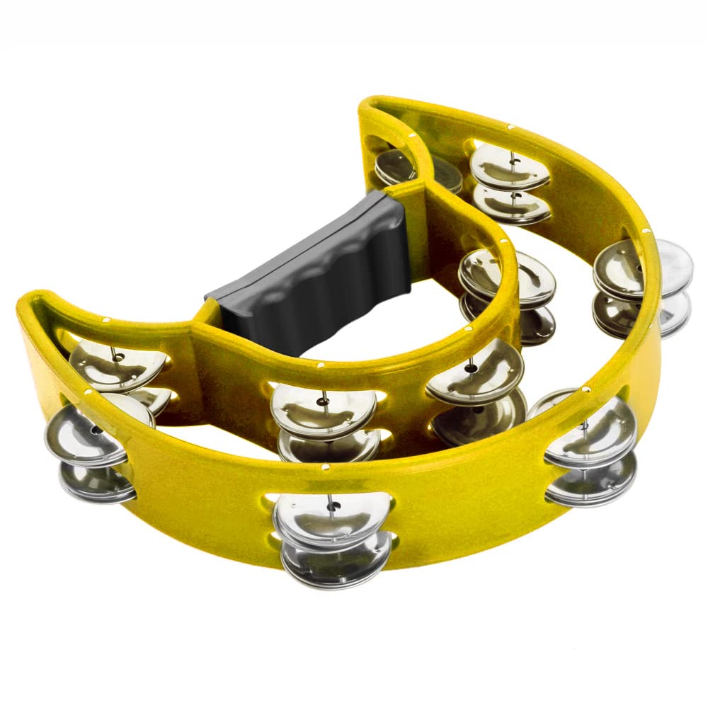 Snapklik.com : Flexzion Tambourine Metal Half Moon Musical Instruments ...