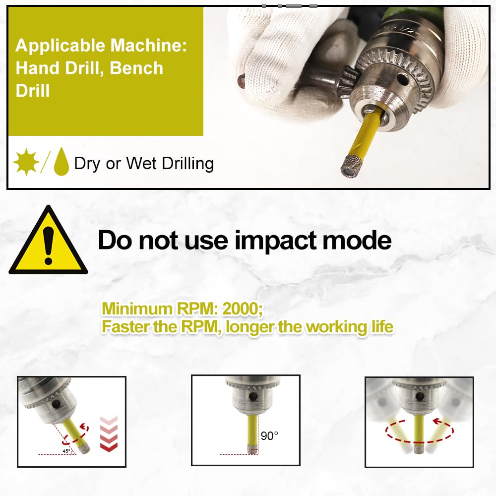 Fresa Unghie Set Frese Diamantate Bestgle 30 Pezzi - Punta 2,35mm Per Dremel E Utensili Rotanti Punte Trapano Vetro Ceramica