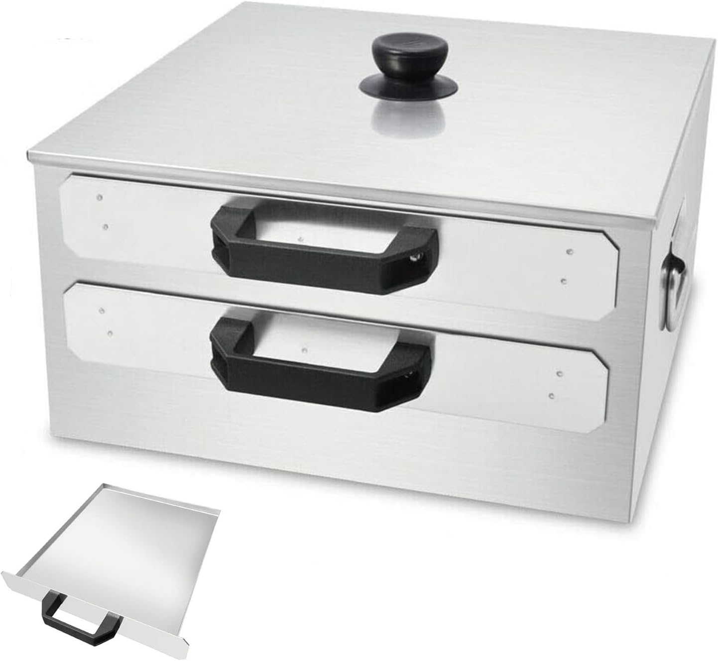 Máquina para Hacer Rollos De Fideos De Arroz De Acero Inoxidable 304, Vaporera De 2 Capas con Apertura Superior Y 3 Bandejas.