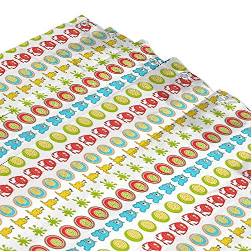 Rideau de douche lavable en machine polyester imperméable Little Monster