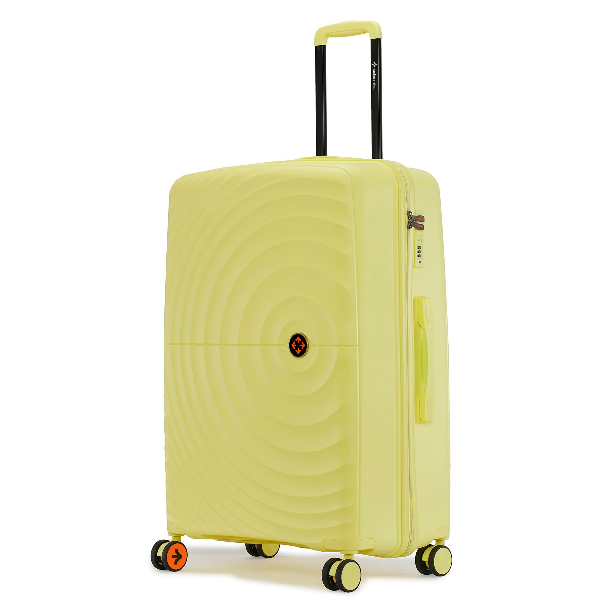Polypropylene Spinner Seattle Hard-Sided Check-in Luggage 28 inch | 75cm | 8 Wheels Large Trolley Bag for Travel | Suitcase (Yellow)