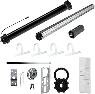 NOBILY Rolladen-Komplett-Set f. 60mm Achtkantwelle Mechanischer Funk Maxi-Rolladenmotor PR5 10Nm + Mechanik-Set, Gesamtlänge bis 1,0 Meter
