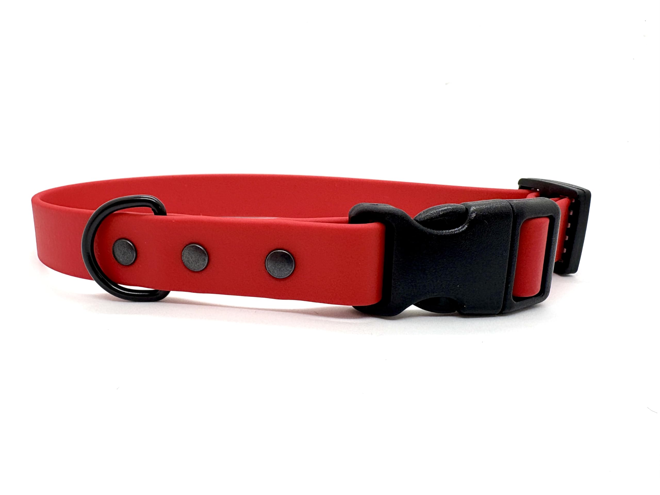 Biothane Waterproof Dog Collar with Quick Release Buckle (Red, Small 25cm-30cm 20mm wide) โ image 1