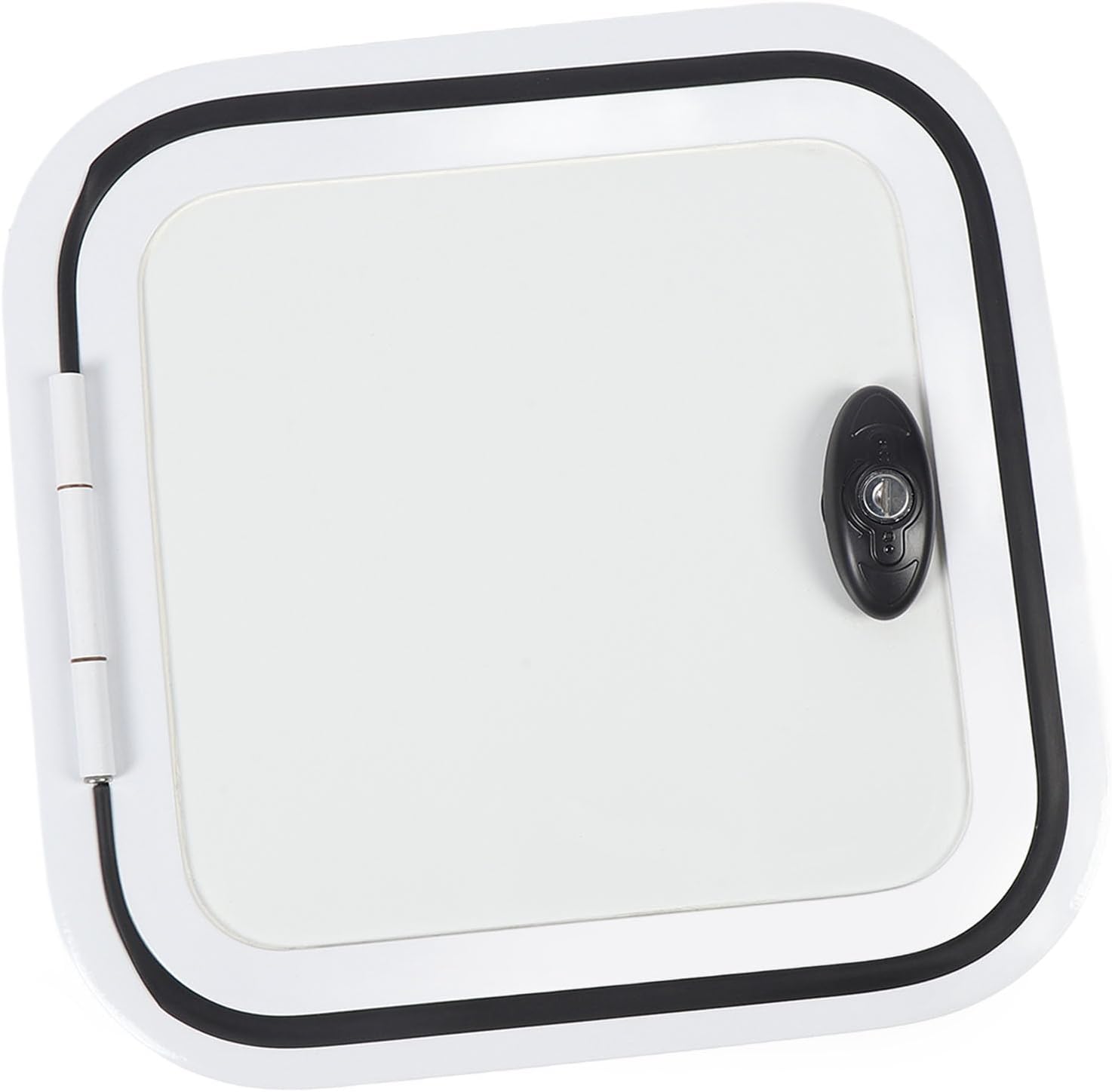 Heavy Duty RV Access Door 14 X 14 Inch Aluminum Alloy Frame, Seal, Soundproof, Sun Proof, Shock Absorption, Easy Installation, RVs, Campervans, Motorhomes with Large Opening for