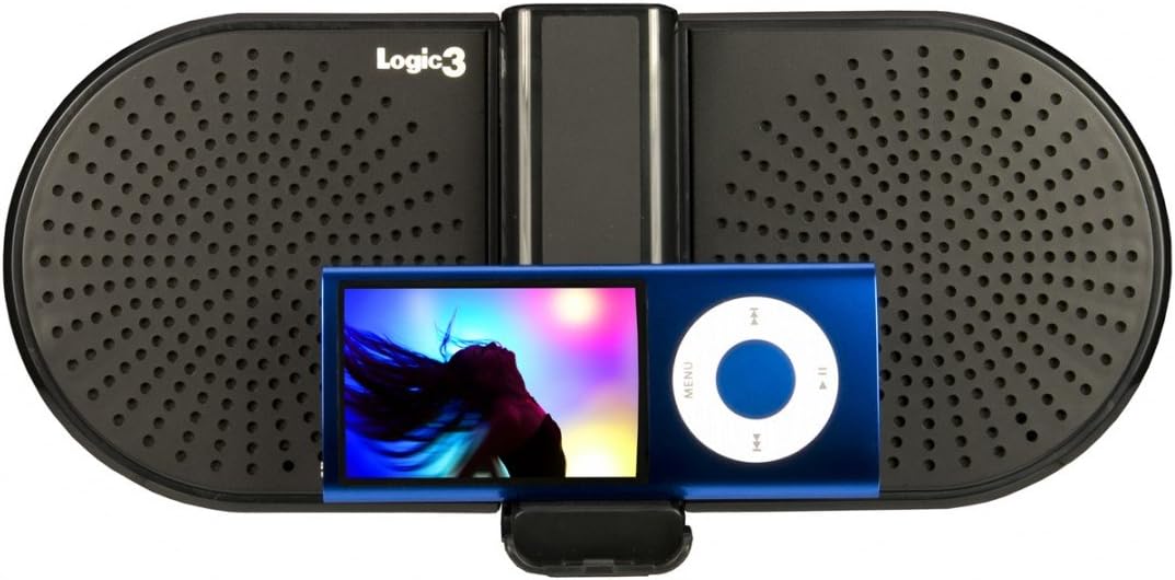 Logic3 IPS006K i-StationGO Compact Folding Speaker for iPod and MP3 Players - Black