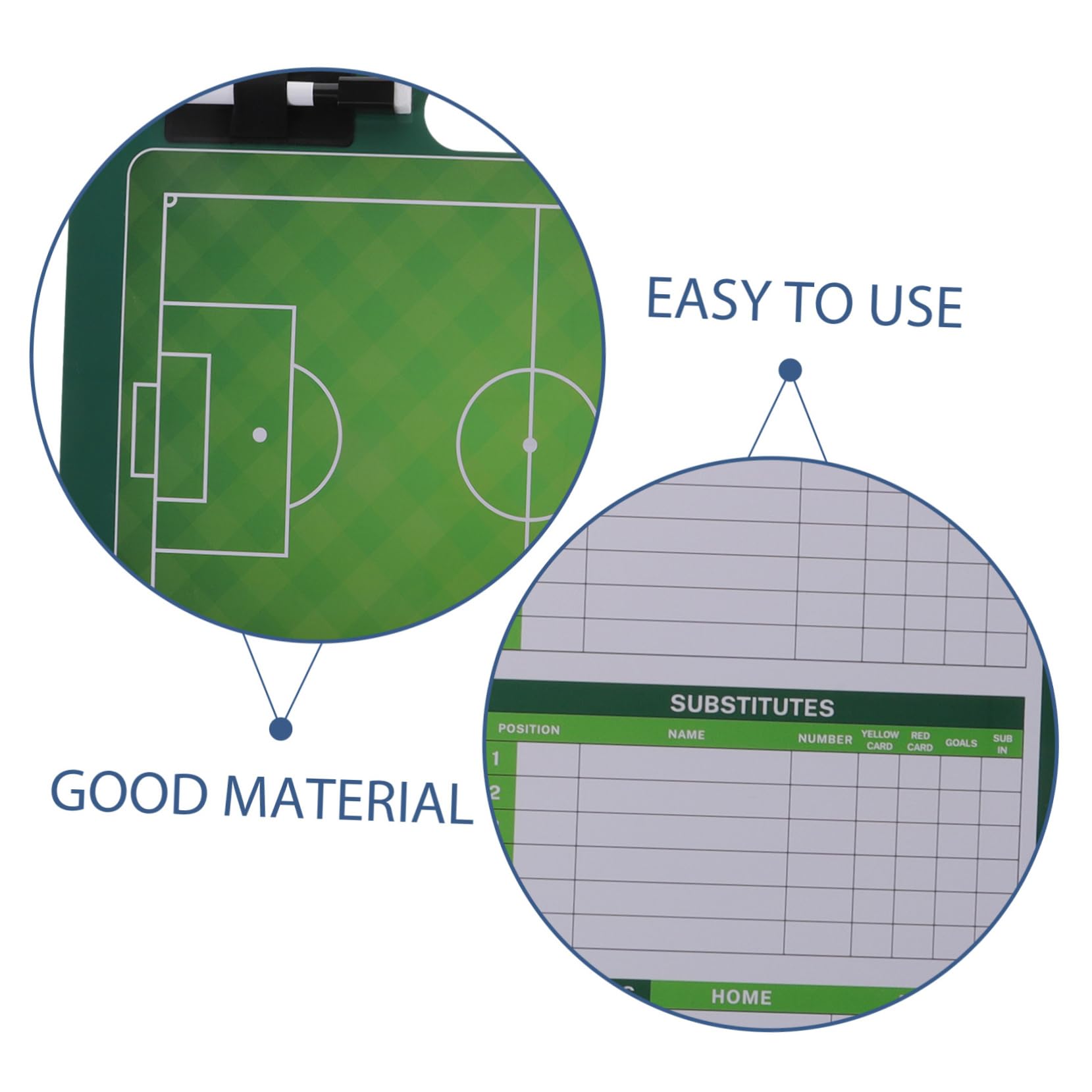 Tablero de Entrenamiento de Fútbol Portátil Compacto de Pvc Verde