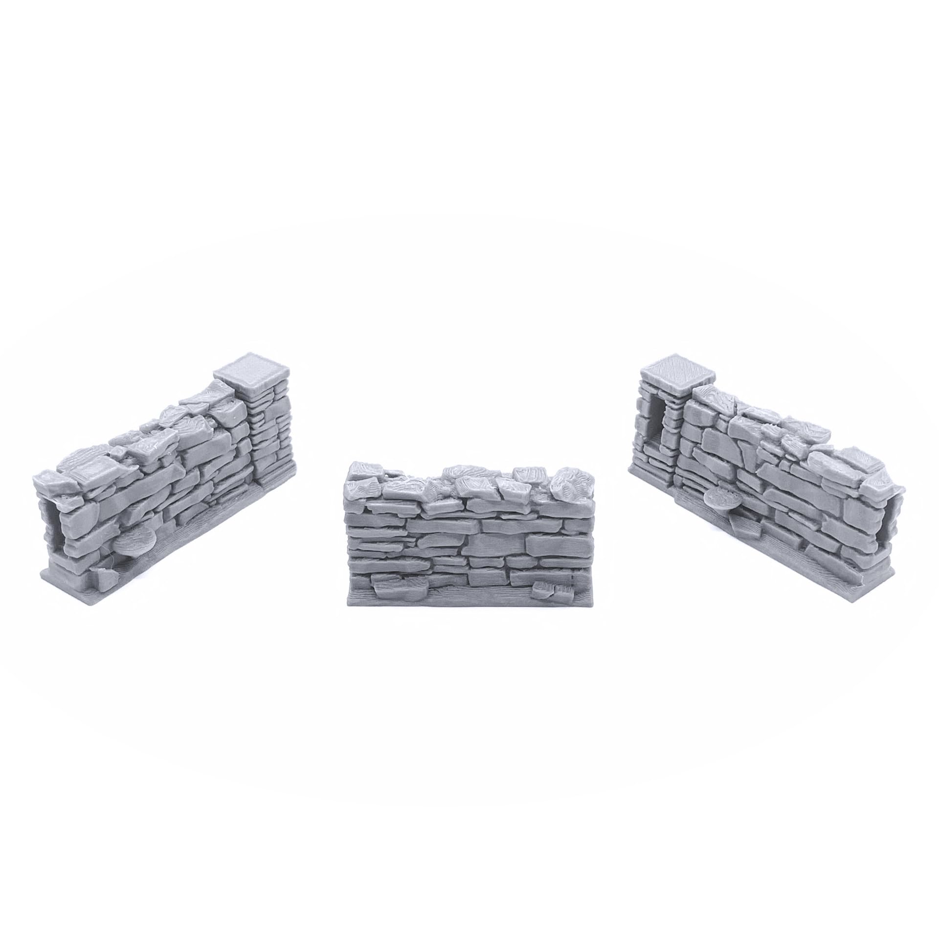 Schist Stone Fences - Terreno DND compatible con Calabozos y Dragones, Warhammer 40k, juegos de guerra en miniatura de 28 mm, juegos de rol de mesa, escenarios de juegos de guerra