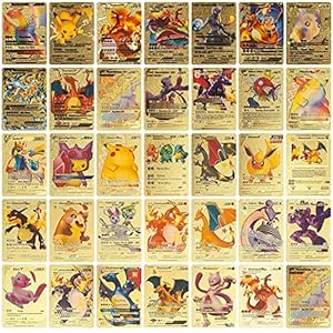 55 stuks TCG Vmax goudfoliekaarten (Engelse versie), VMAX verschillende zeldzame kaarten (11 GX, 16 Vmax, 13 V-serie, 2 EX, 2 raadselkaarten en 11 gemeenschappelijke kaarten)