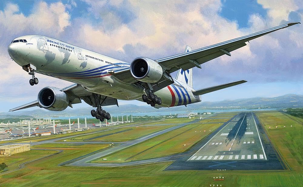 Zvezda Modellino Aereo Boeing 777-300 144/1-7012 ER-Kit per modellismo, in plastica