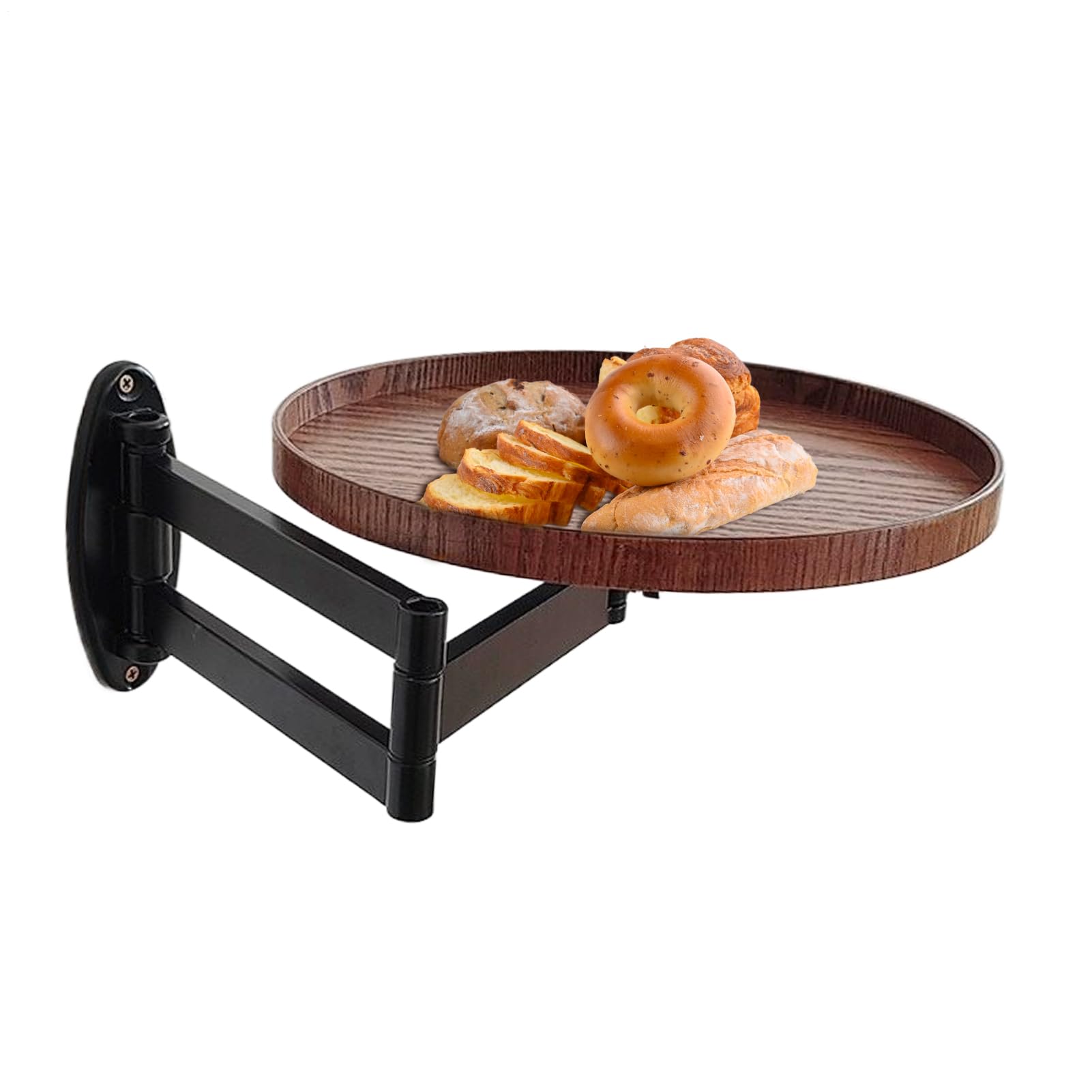 Generico Schwimmender Schreibtisch Für Wand, Wandmontiertisch - Rotierender Nachttisch | Einziehbarer Schwimmender Schreibtisch, Wandständer Für Wohnzimmer, Schlafzimmer, Lernen