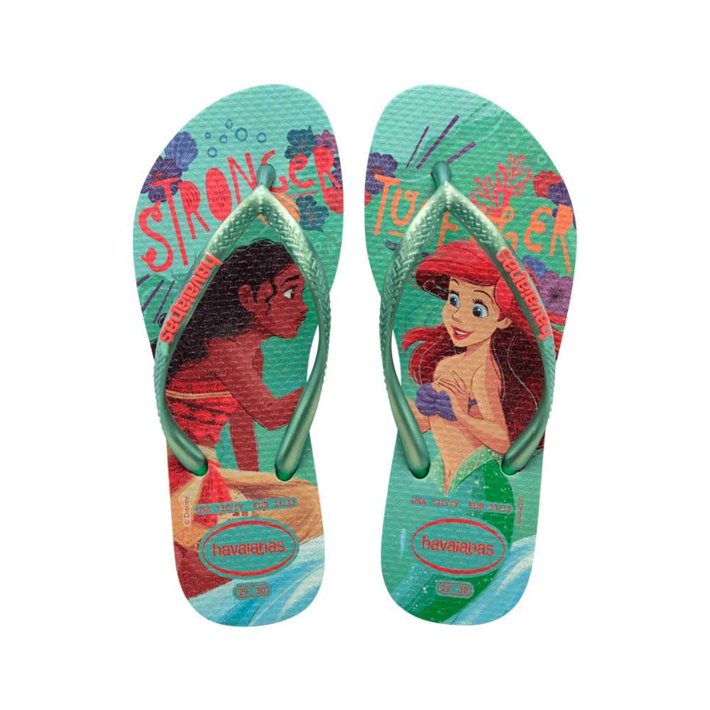 Havaianas Kids Slim Princess Girls FlipFlop Citronella 9/9.5 UK Child
