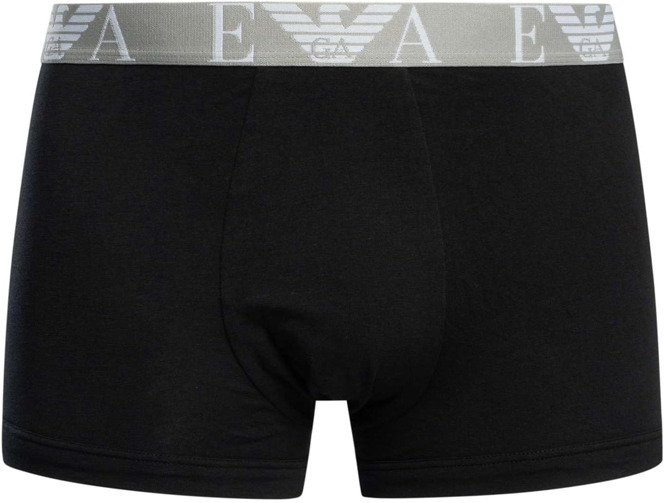 Emporio Armani Men's 3 Pack Trunks, Black/Grey/White, M