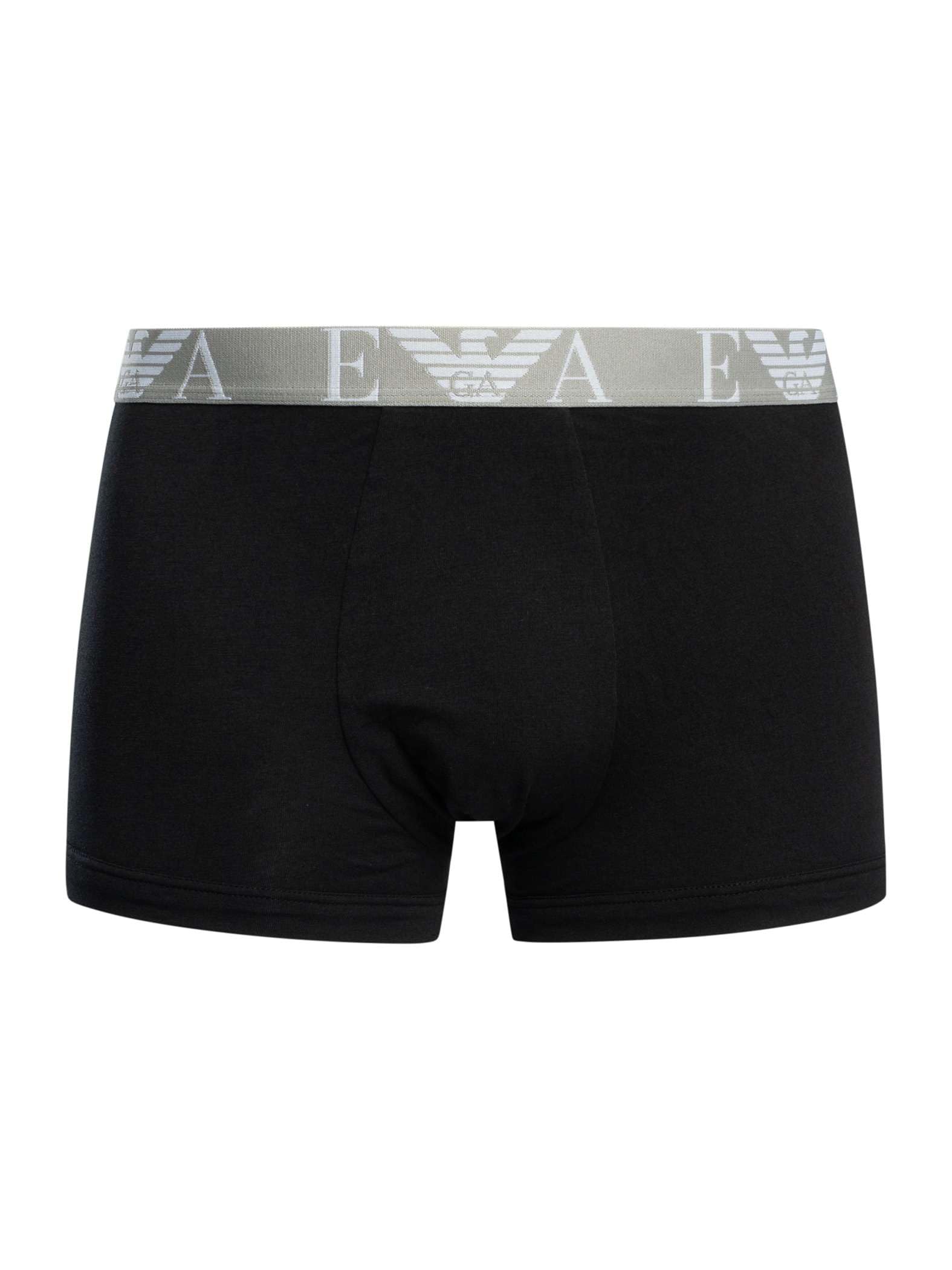 EMPORIO ARMANI Confezione da 3 Boxer da Uomo, Blk/Grey Mel/Bianco, M