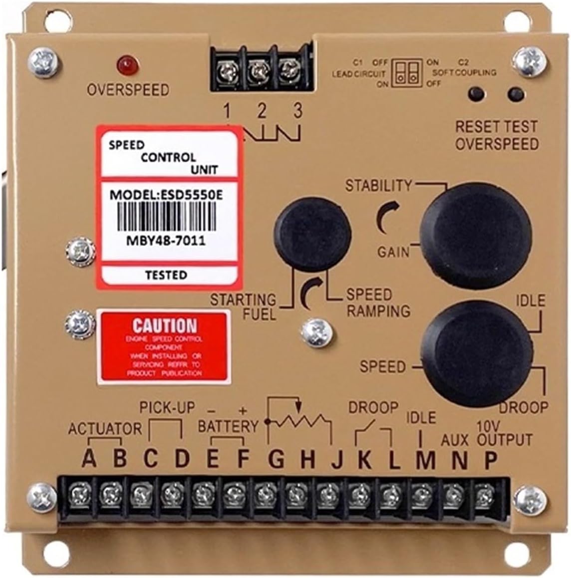 1pcs ESD5550E Speed Governor Control Unit Diesel Generator Electronic Controller Module Diesel Engine Generator Parts