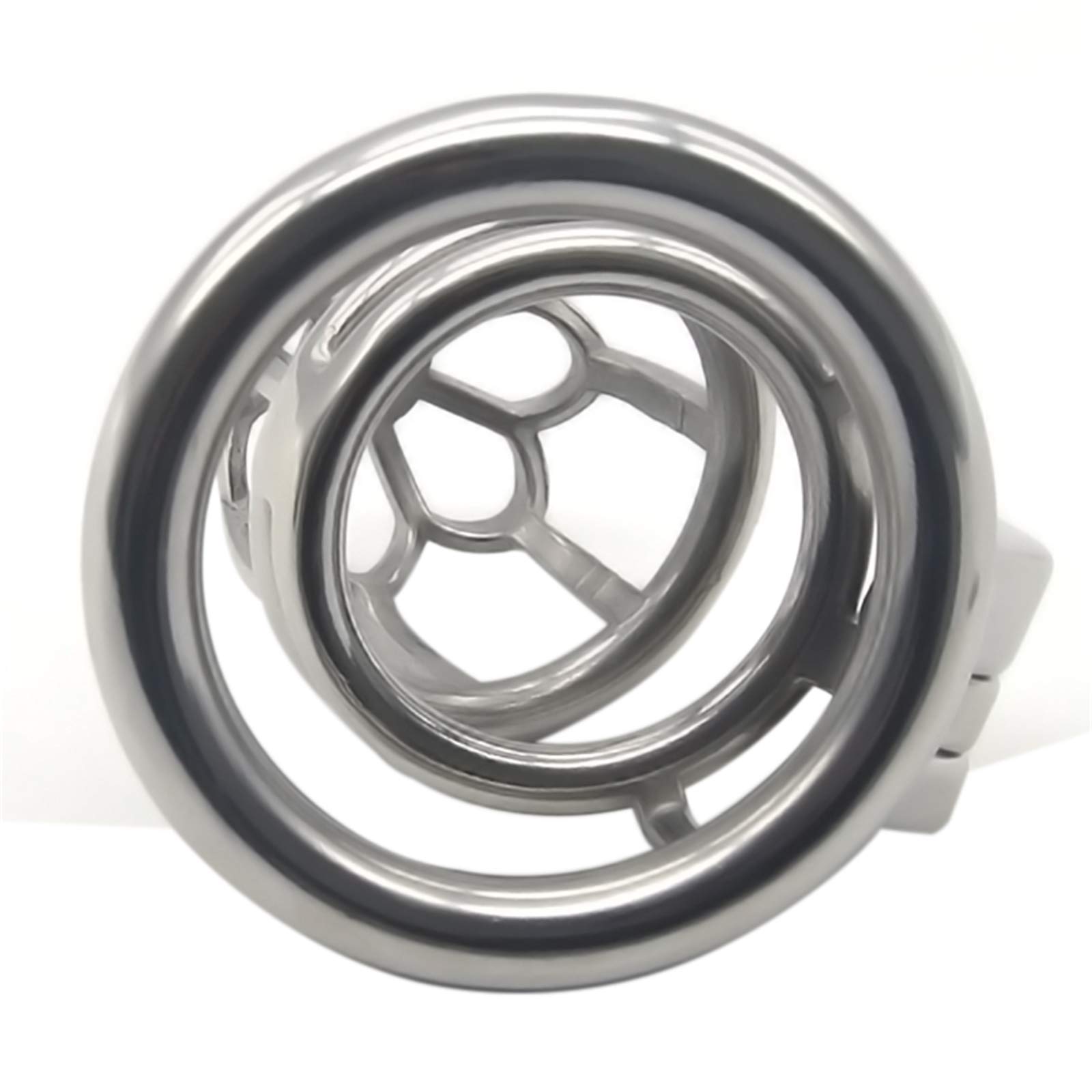 Gabbia per Pene Cockcage Cintura di Castità per Uomo Cintura di Castità Design Intagliato Cavo in Acciaio Inossidabile 304 SM Bondage per Schiavi Fetish Gabbia di Castità(50mm)