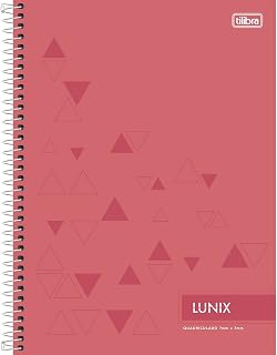 Caderno Espiral Capa Dura Universitário Quadriculado 7x7mm Lunix - 80 Folhas - Sortido (Pacote com 4 unidades)