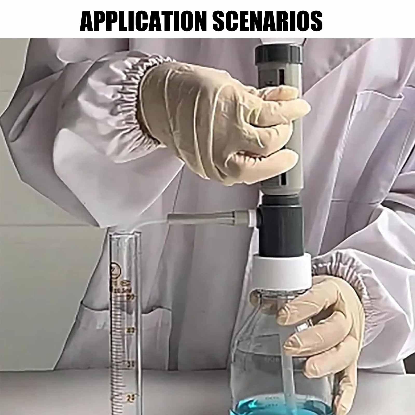 Regulowane pipety laboratoryjne ze szklanymi butelkami na odczynniki, pojemność 0-25 ml, łatwe dozowanie, dokładne, bez kapania, narzędzia laboratoryjne do precyzyjnego pomiaru i dozowania