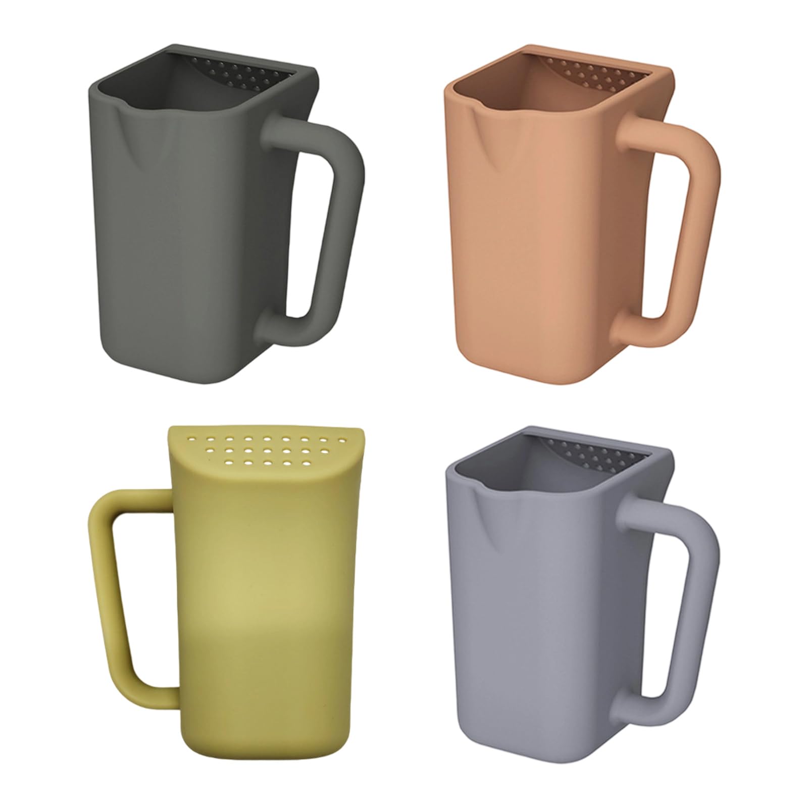 Taza de baño para bebé con cabeza suave contorneada antideslizante accesorios de silicona para lavado diario del cabello, accesorios de silicona