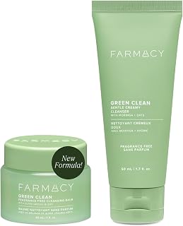 Gentle Double Cleanse Skincare Gift Set - Fragrance-Free Gentle Creamy Face Cleanser & Makeup Remover Cleansing Balm - Melts Away Makeup & Helps Promote Healthy Skin (2 Count)