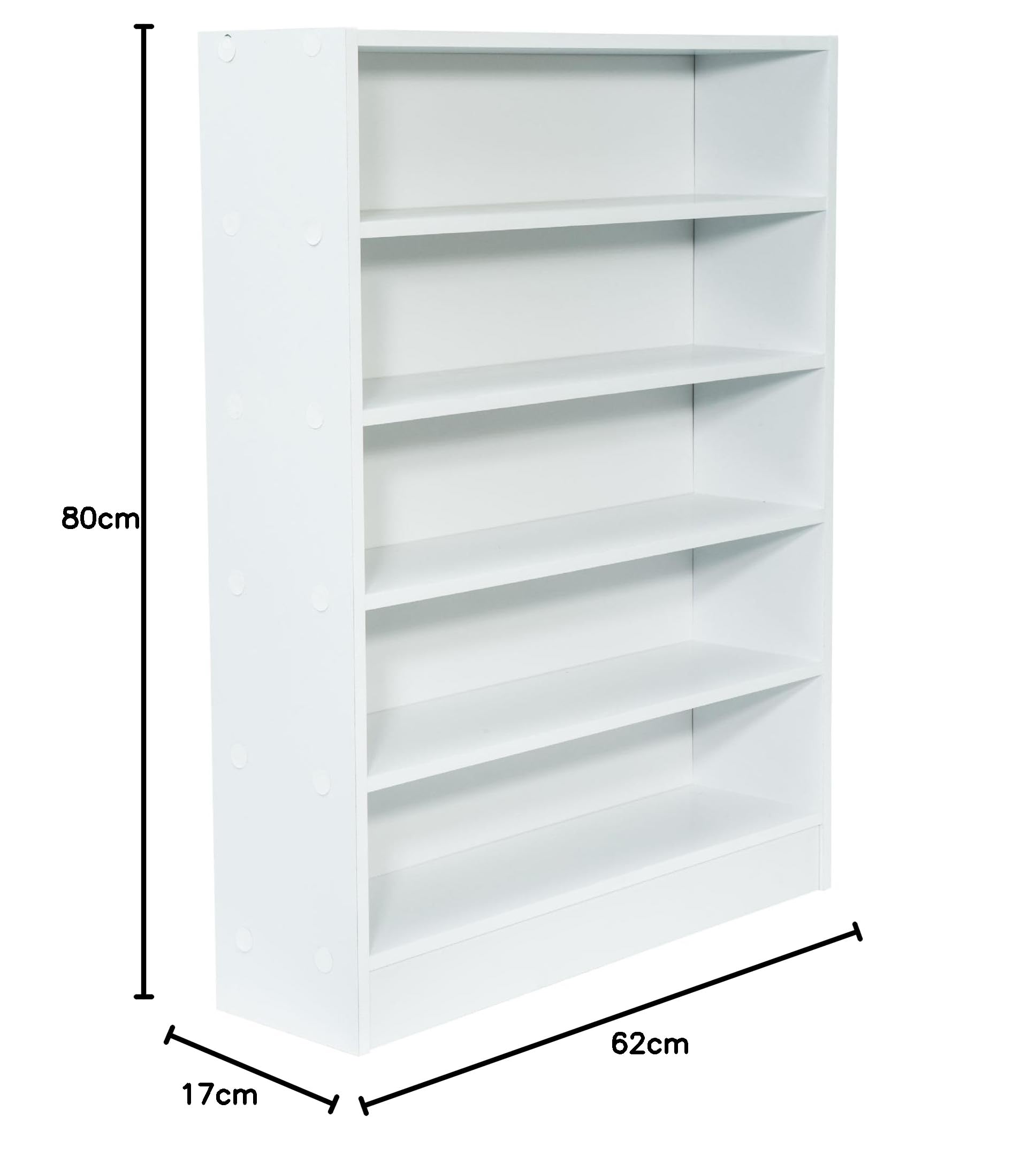 WERKA PRO Meuble rayonnage Blanc 5 étagères