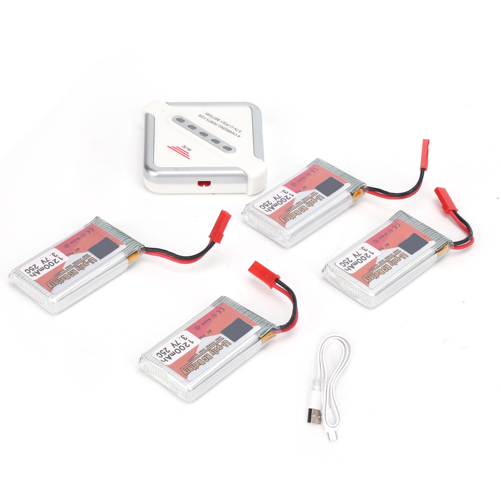 4PCS 1200 mAh 25c doładowywanie akumulatorów Lipo z wtyczką JST i ładowarką do samochodów RC ciężarówek