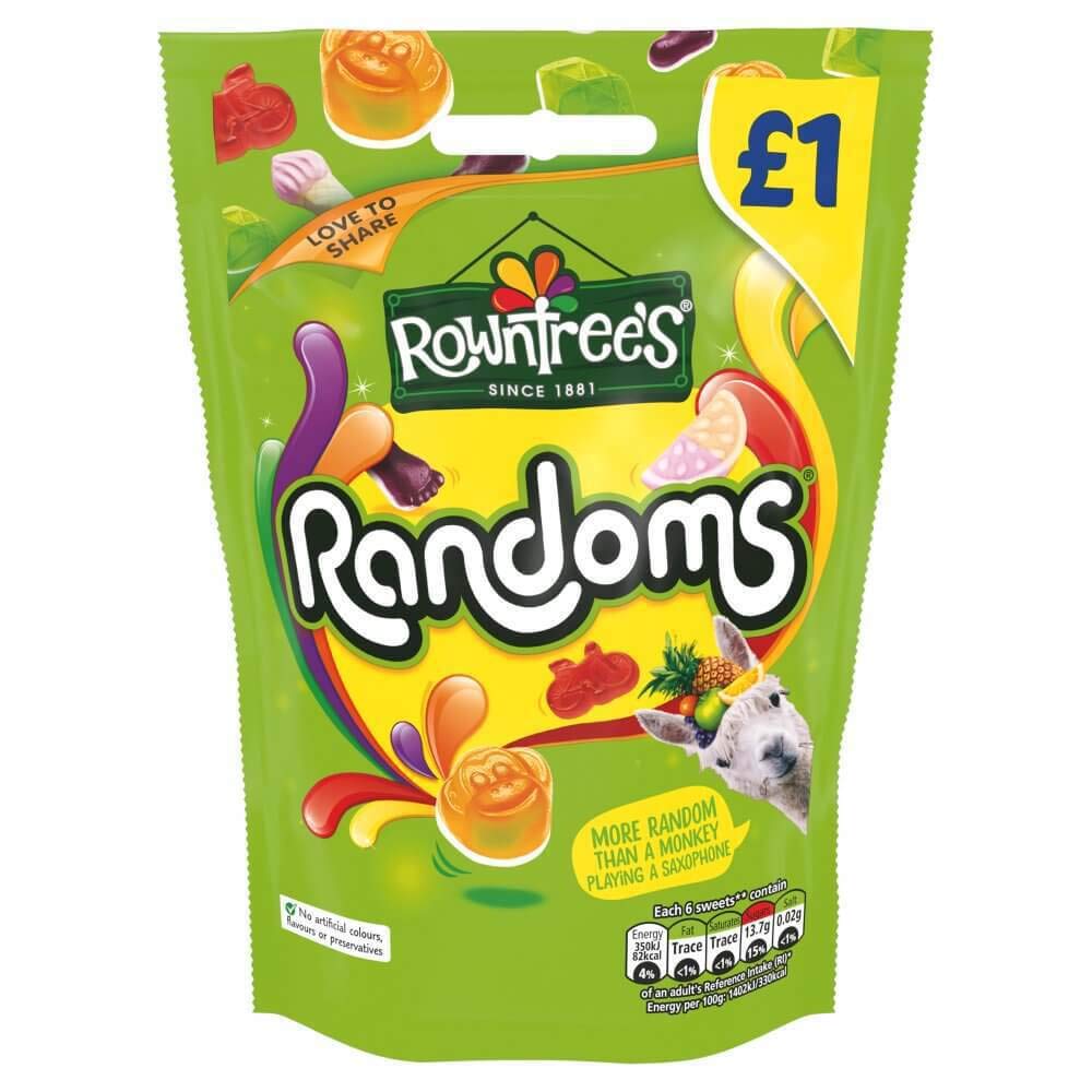 Rowntree's Randoms Assorted Fruit Flavoured Jellies, 150 g