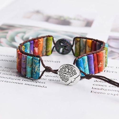 Miniatura 3 de YGLINE Pulseras bohemias hechas a mano de piedra natural, pulsera de cuentas de cristal