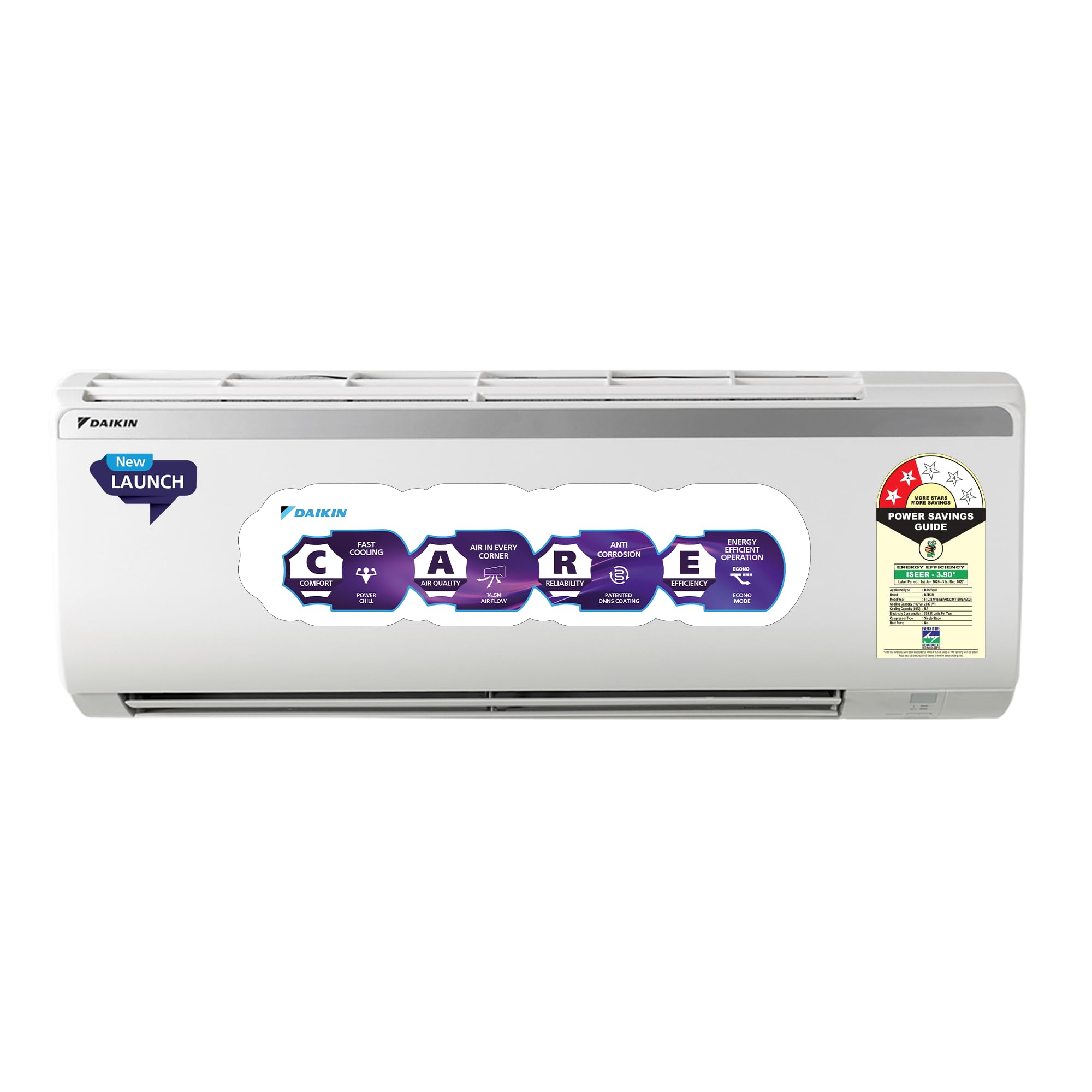 Daikin 0.8 Ton 2 Star, New Star rated,Fixed Speed Split AC (Copper, PM2.5 Filter, FTQ28XV16, White)-image-31