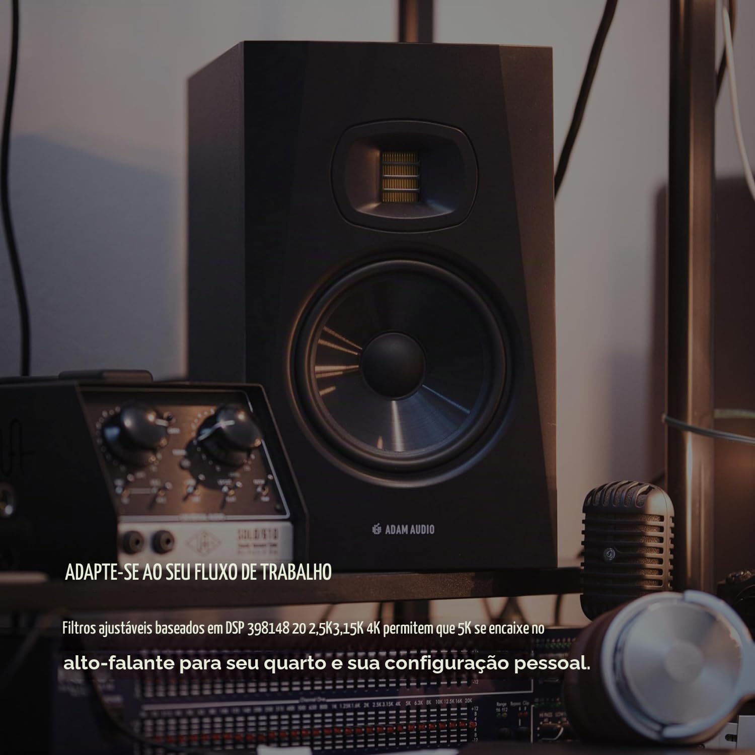 ADAM Audio Monitor de estúdio T7V para gravação, mixagem e