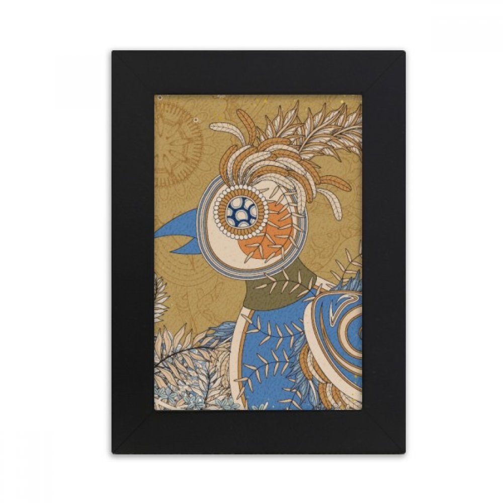 Cadre photo Ukiyo-E fleur et faisan pour bureau élégant