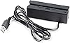 Mini Msr100 Swipe Magnetic Credit Card Reader 3 Tracks Hi / Lo Data Collector USB Msr Stripe Card Reader for Point of Sale (POS) Access Control ID Verify