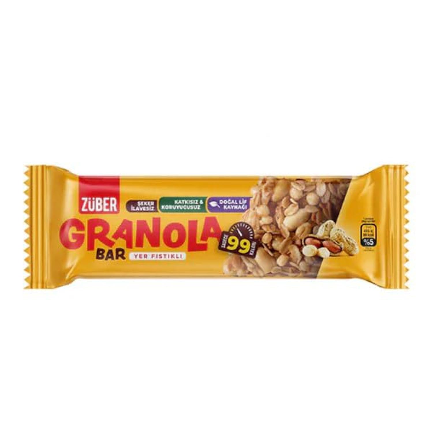 Zuber Granola Bar Peanut 25g