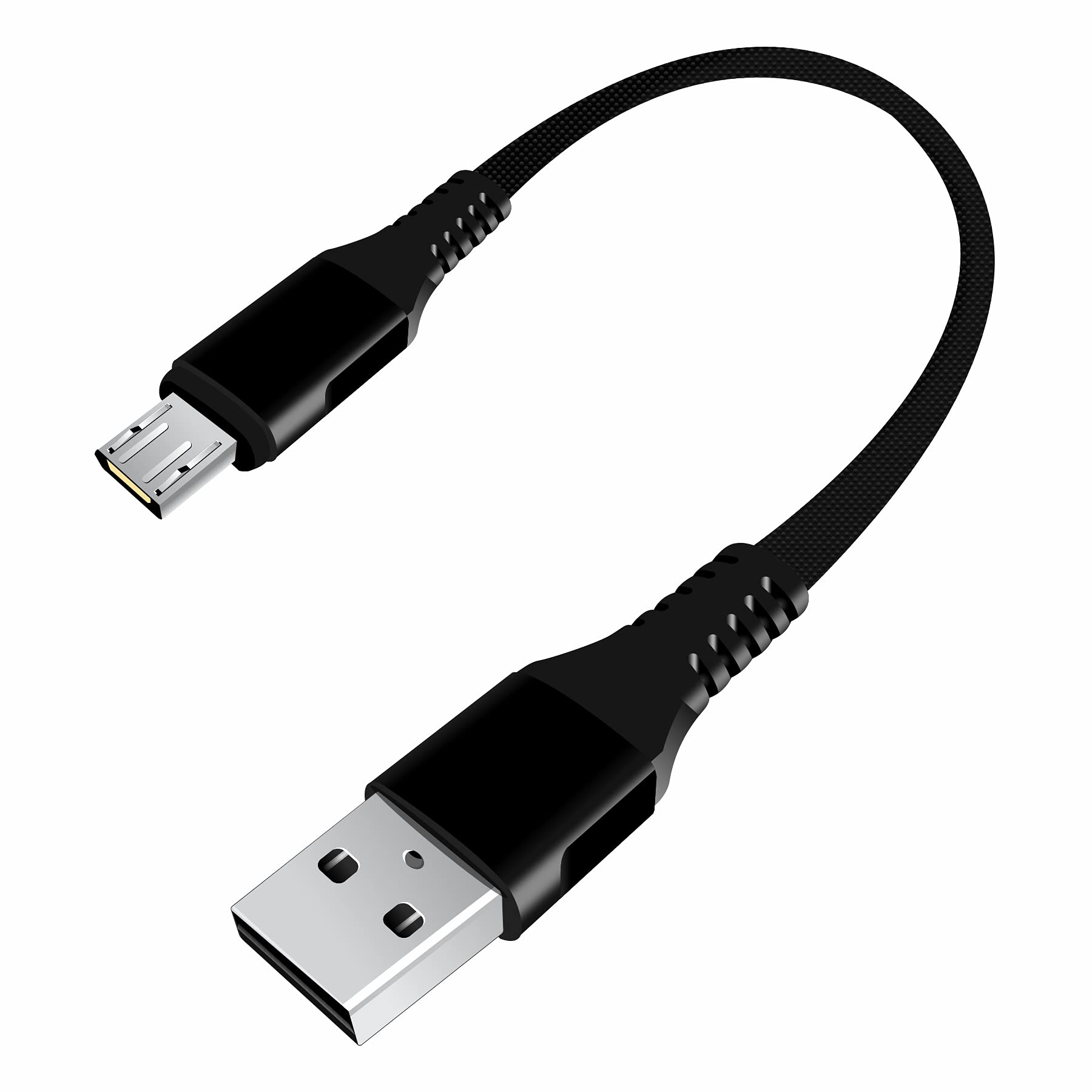 MYVN Short Fast Charging Braided Micro USB Data Cable Compatible for Samsung, Xiaomi Redmi Mi, Vivo, Oppo,Tablet All Micro USB Devices - 0.25m (Black) (B099QWZDKR) Amazon Price History, Amazon Price Tracker