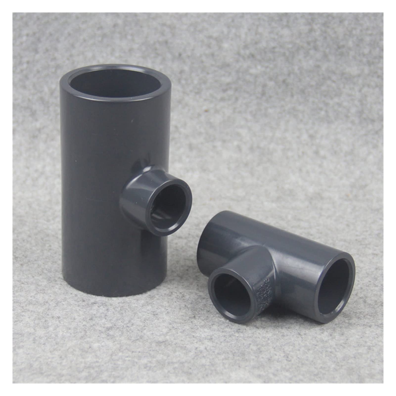 HMTE Accesorios de tubería de Agua de plástico UPVC en T de Diferentes diámetros 1 Pieza (Color : 1 Pcs, Thread Specification : ID 50 X ID40mm) (1 Pcs ID 50 X ID32mm)