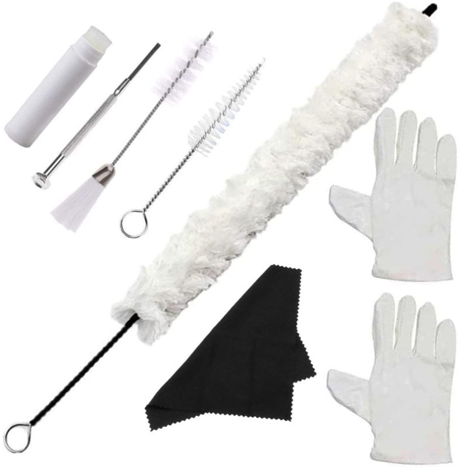 Zestaw Do Czyszczenia Saksofonu Szczotka Do Czyszczenia Tkaniny Fletu Instrument Wiatrowy